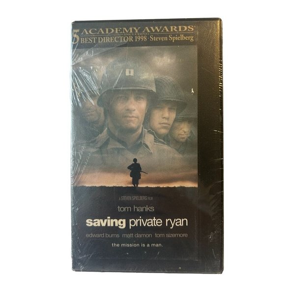 Saving Private Ryan Other - VHS - Saving Private Ryan NEW & Sealed Hard Case - Spielberg Hanks Damon
